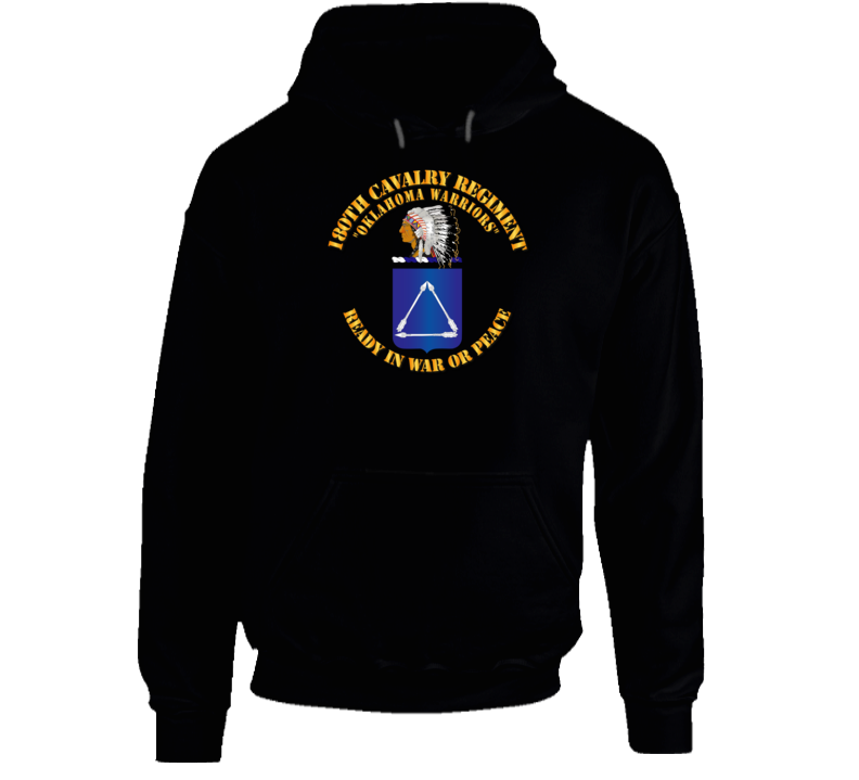 Army - 180th Cavalry Regiment - Coa - Hoodie Army - 180th Cavalry Regiment - Coa - Hoodie