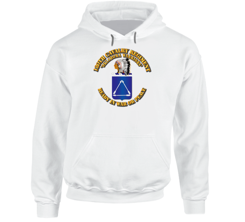 Army - 180th Cavalry Regiment - Coa - Hoodie Army - 180th Cavalry Regiment - Coa - Hoodie