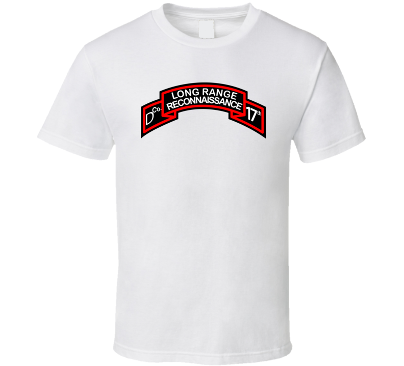T-shirt - Ssi - D Co 17th Infantry (lrp)scroll - T Shirt T-shirt - Ssi - D Co 17th Infantry (lrp)scroll - T Shirt