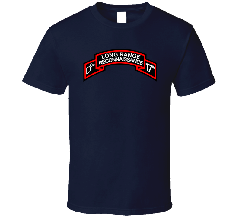 T-shirt - Ssi - D Co 17th Infantry (lrp)scroll - T Shirt T-shirt - Ssi - D Co 17th Infantry (lrp)scroll - T Shirt