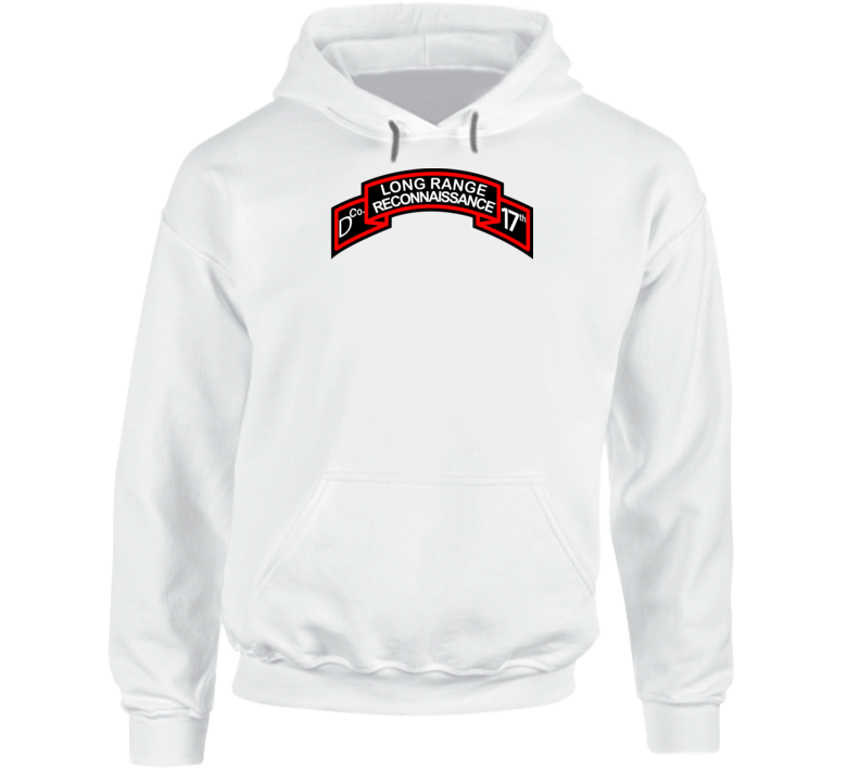 T-shirt - Ssi - D Co 17th Infantry (lrp)scroll - Hoodie T-shirt - Ssi - D Co 17th Infantry (lrp)scroll - Hoodie