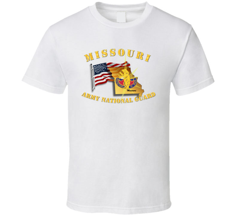 T-shirt - Missouri - Arng W Flag - T Shirt
