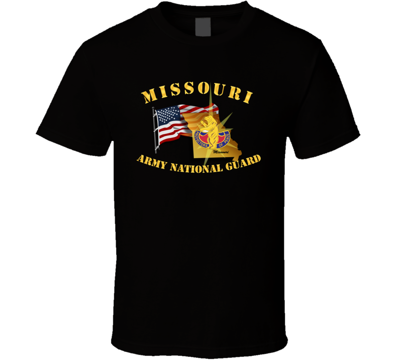 T-shirt - Missouri - Arng W Flag - T Shirt
