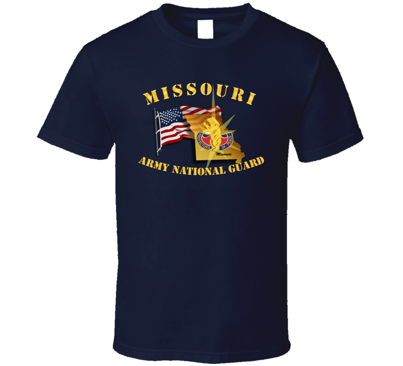 T-shirt - Missouri - Arng W Flag - T Shirt