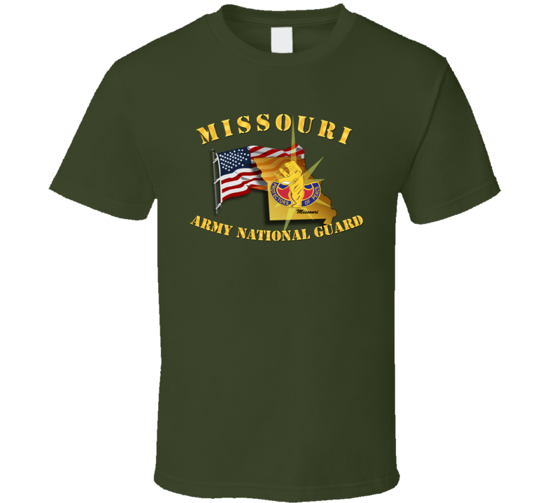 T-shirt - Missouri - Arng W Flag - T Shirt