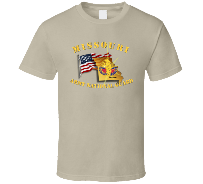 T-shirt - Missouri - Arng W Flag - T Shirt