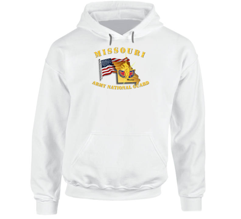 T-shirt - Missouri - Arng W Flag - Hoodie