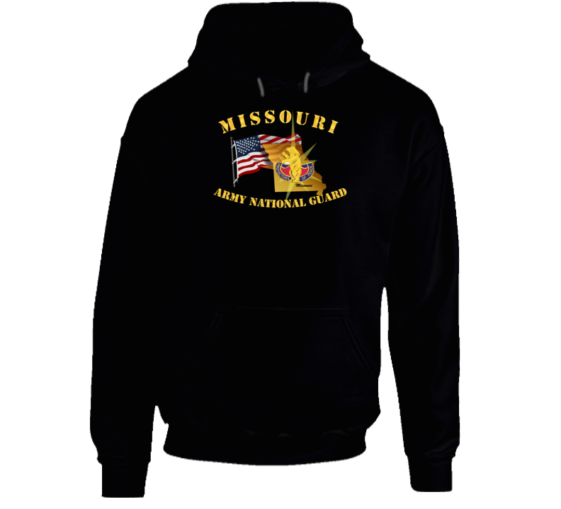 T-shirt - Missouri - Arng W Flag - Hoodie