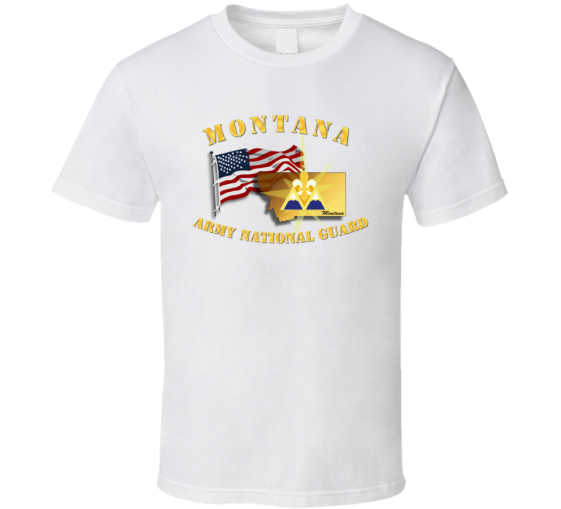 T-shirt - Montana - Arng W Flag - T Shirt