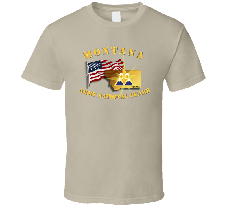 T-shirt - Montana - Arng W Flag - T Shirt