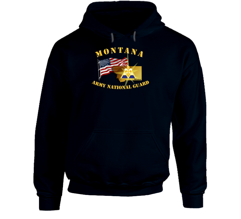 T-shirt - Montana - Arng W Flag - Hoodie