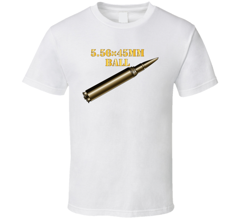 T-shirt - Weapon - Ammunition - Ball - 556 W Txt - Tshirt