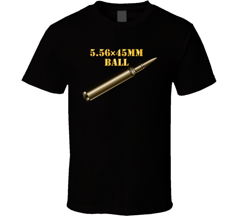 T-shirt - Weapon - Ammunition - Ball - 556 W Txt - Tshirt