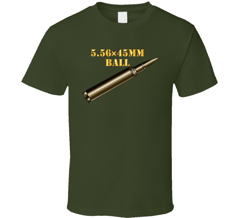 T-shirt - Weapon - Ammunition - Ball - 556 W Txt - Tshirt