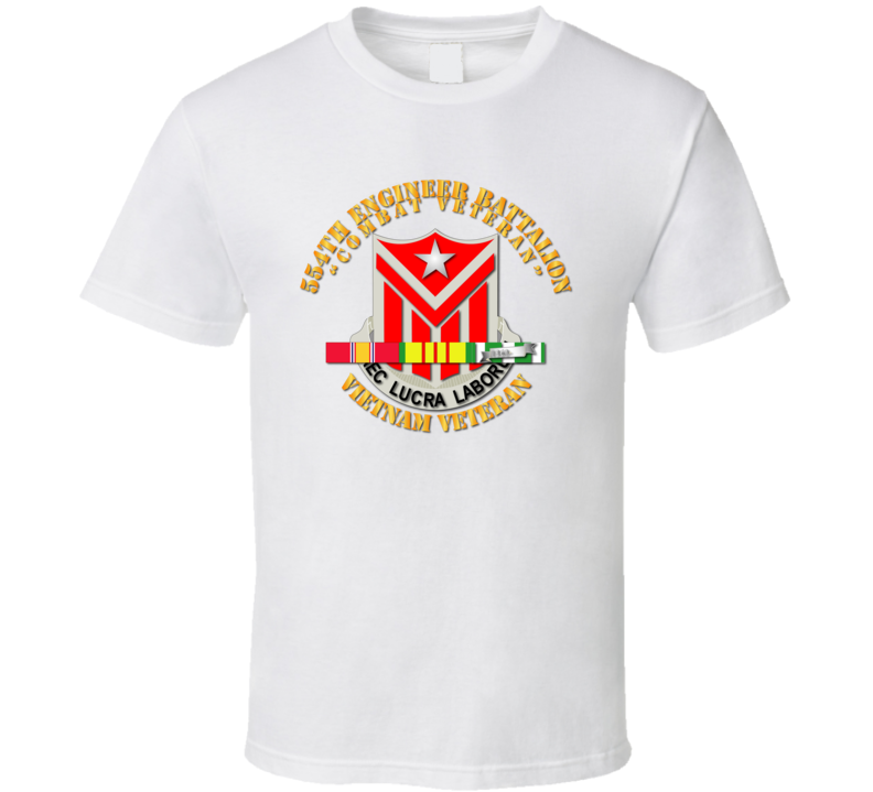 554th Engineer Battalion W Vn Svc T-shirt