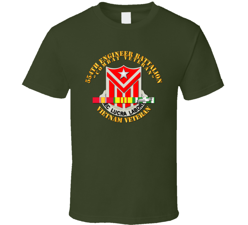 554th Engineer Battalion W Vn Svc T-shirt