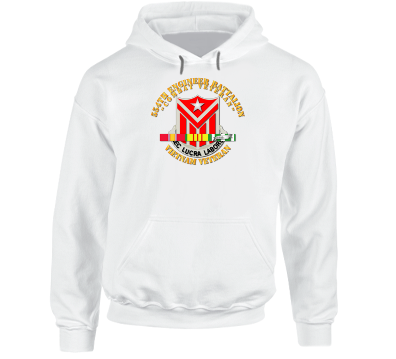 554th Engineer Battalion W Vn Svc Hoodie