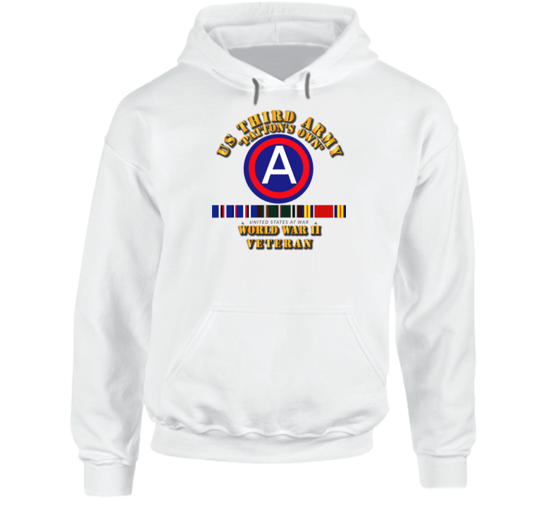 Army - 3rd Us Army - Wwii W Svc Hoodie