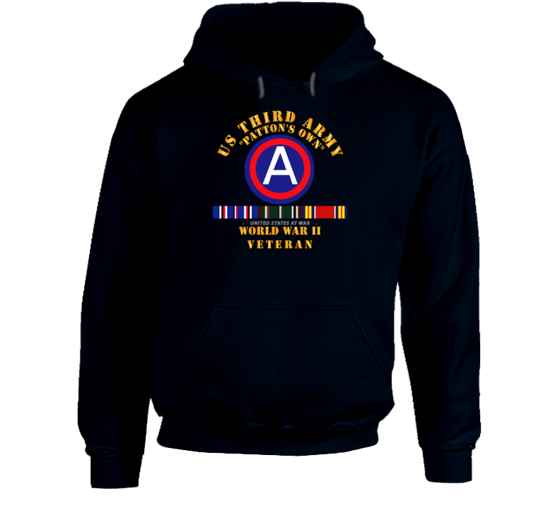 Army - 3rd Us Army - Wwii W Svc Hoodie