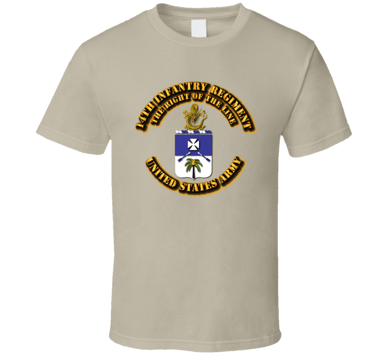 Army - Coa - 14th Infantry Regiment - Tshirt