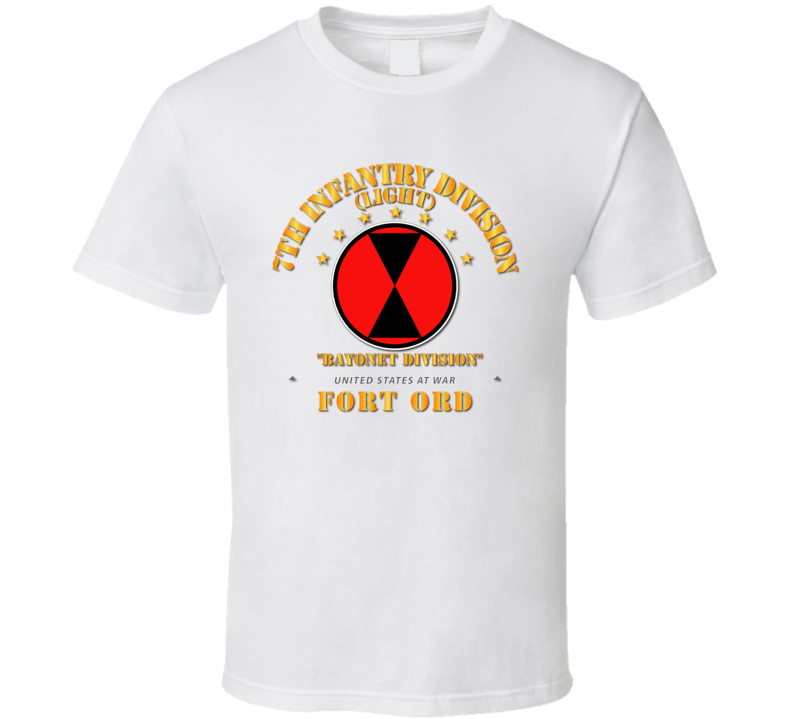 7th Infantry Division - Fr Ord T Shirt