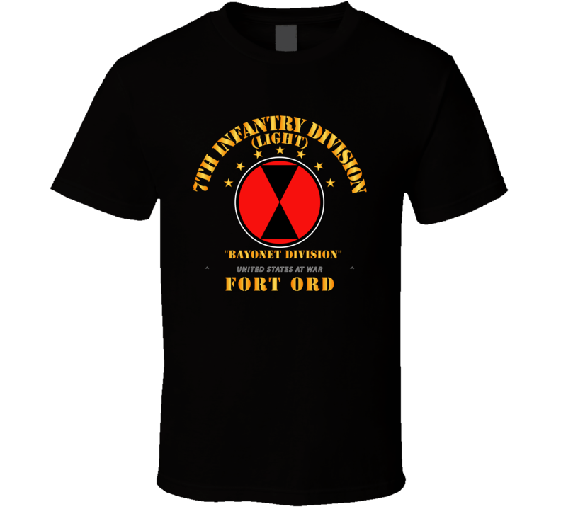 7th Infantry Division - Fr Ord T Shirt