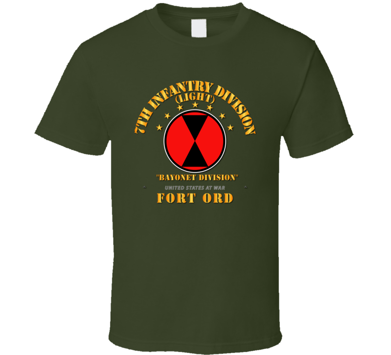 7th Infantry Division - Fr Ord T Shirt