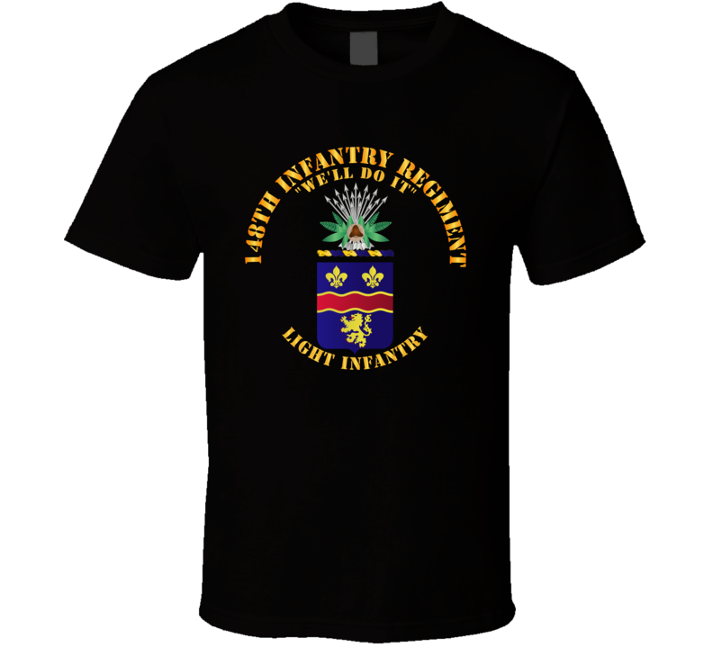 Army - Coa - 148th Infantry Regiment T-shirt