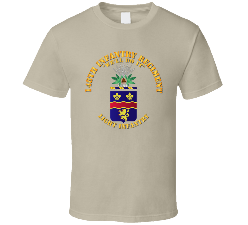 Army - Coa - 148th Infantry Regiment T-shirt