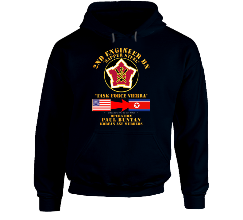 Army - Operation Paul Bunyan - 2nd Engineer Bn - Korea - Hoodie