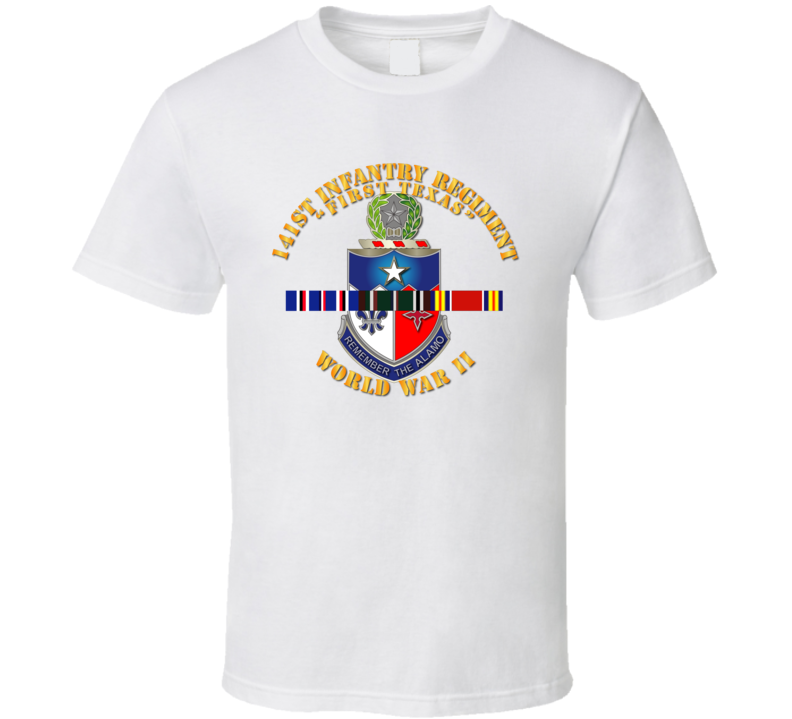 Army - 141st Infantry Regiment Wwii W Svc Europe - T-shirt