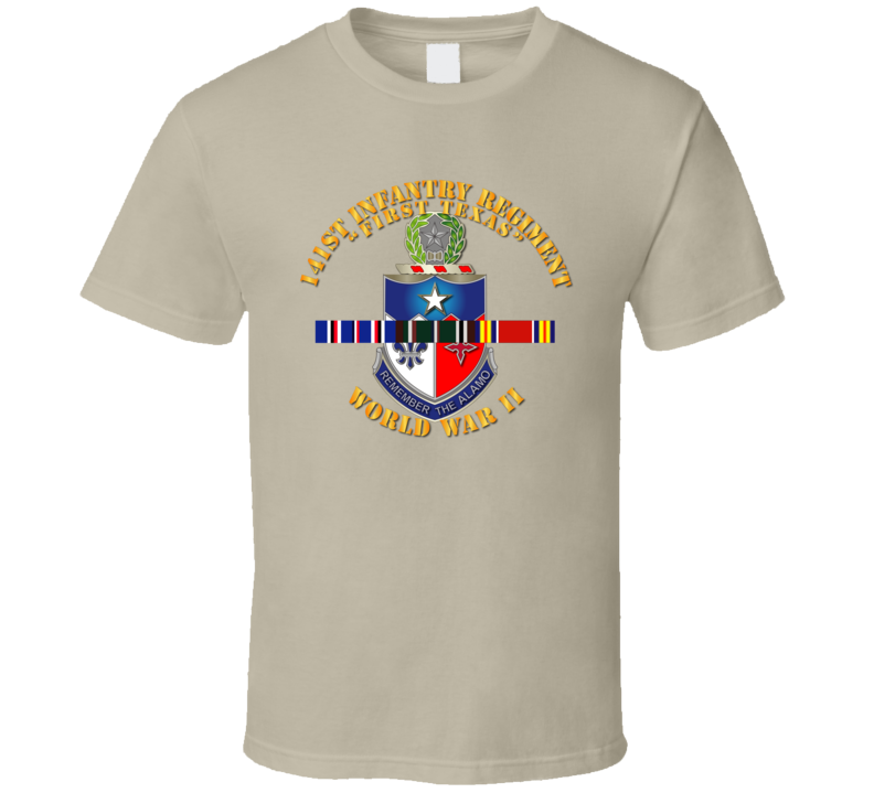 Army - 141st Infantry Regiment Wwii W Svc Europe - T-shirt