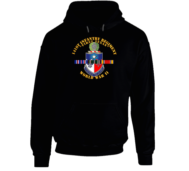 Army - 141st Infantry Regiment Wwii W Svc Europe - Hoodie