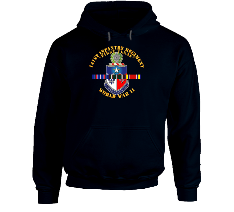 Army - 141st Infantry Regiment Wwii W Svc Europe - Hoodie