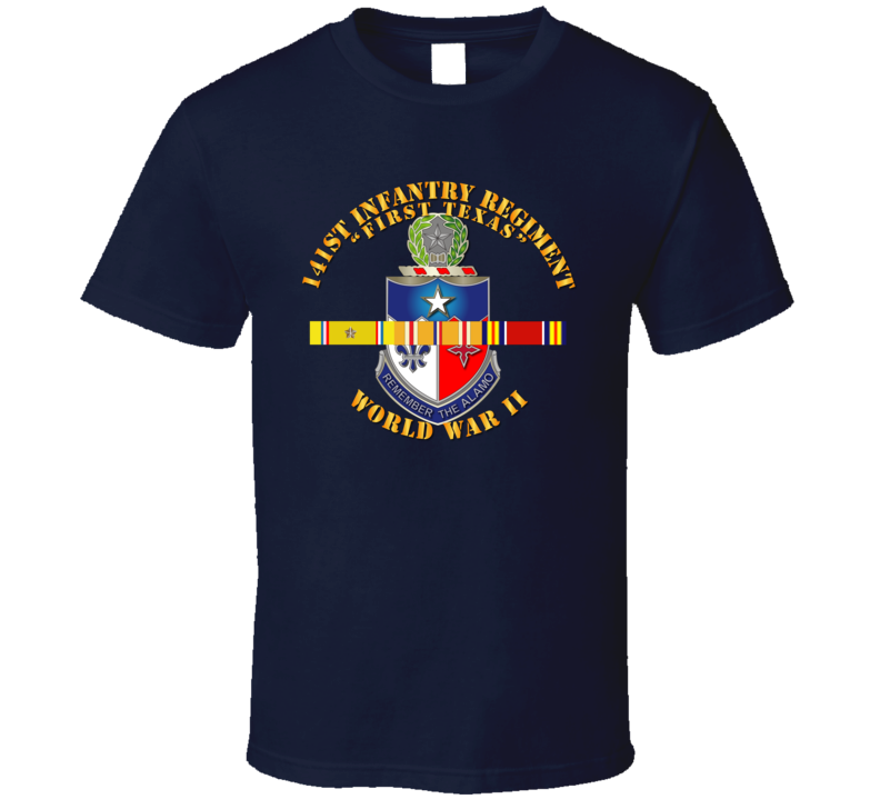 Army - 141st Infantry Regiment Wwii W  Svc Pacific - T-shirt