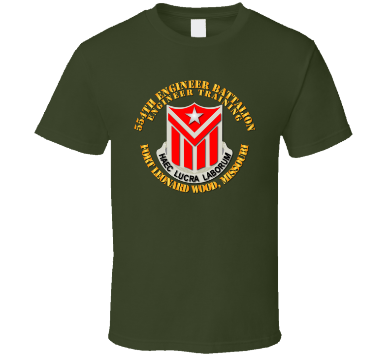 554th Engineer Battalion Eng Tng Ft Leonard Wood Mo - Tshirt