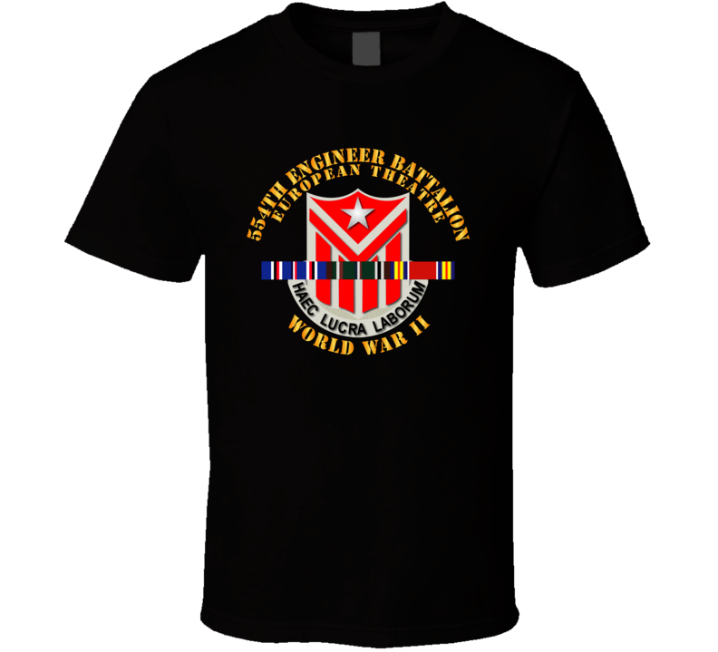 554th Engineer Battalion W Svc Wwii - Tshirt