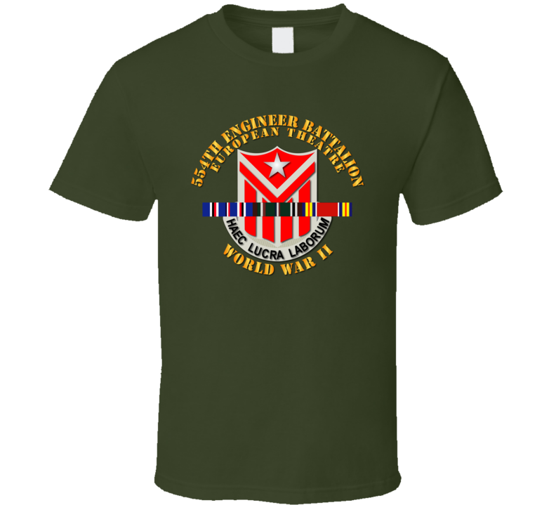 554th Engineer Battalion W Svc Wwii - Tshirt