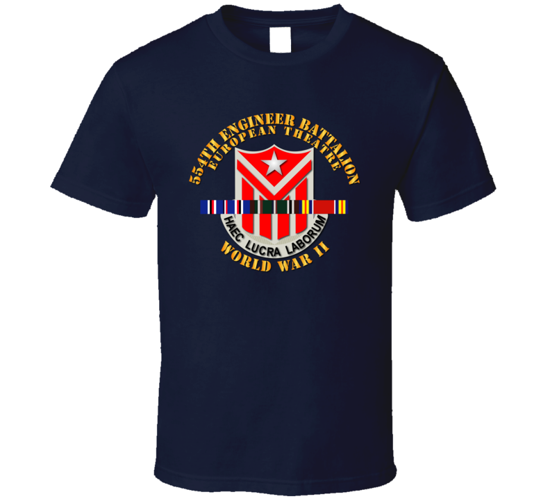 554th Engineer Battalion W Svc Wwii - Tshirt