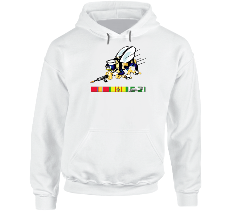 Navy - Seabee - Bee Only W Vn Svc Hoodie