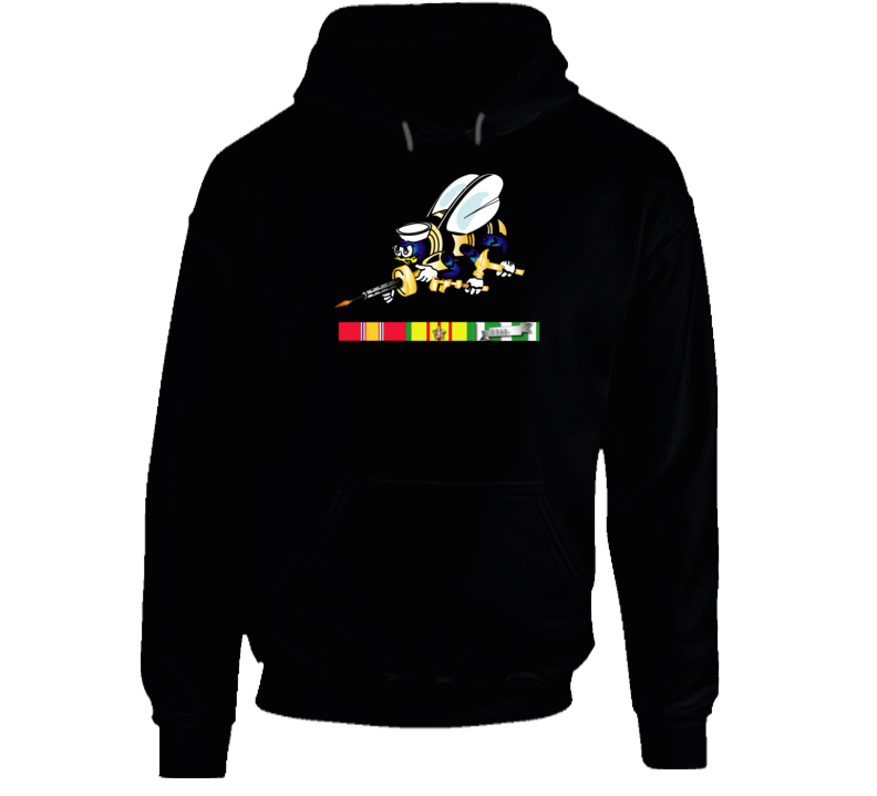 Navy - Seabee - Bee Only W Vn Svc Hoodie