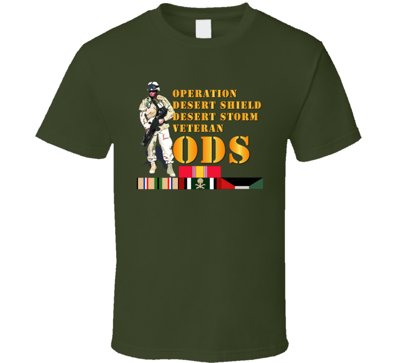 Army - Soldier - Ods W Svc Ribbons T-shirt