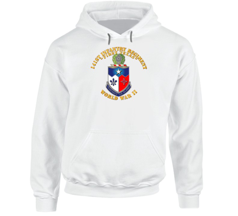 Army - 141st Infantry Regiment Wwii W Txt - Hoodie Army - 141st Infantry Regiment Wwii W Txt - Hoodie