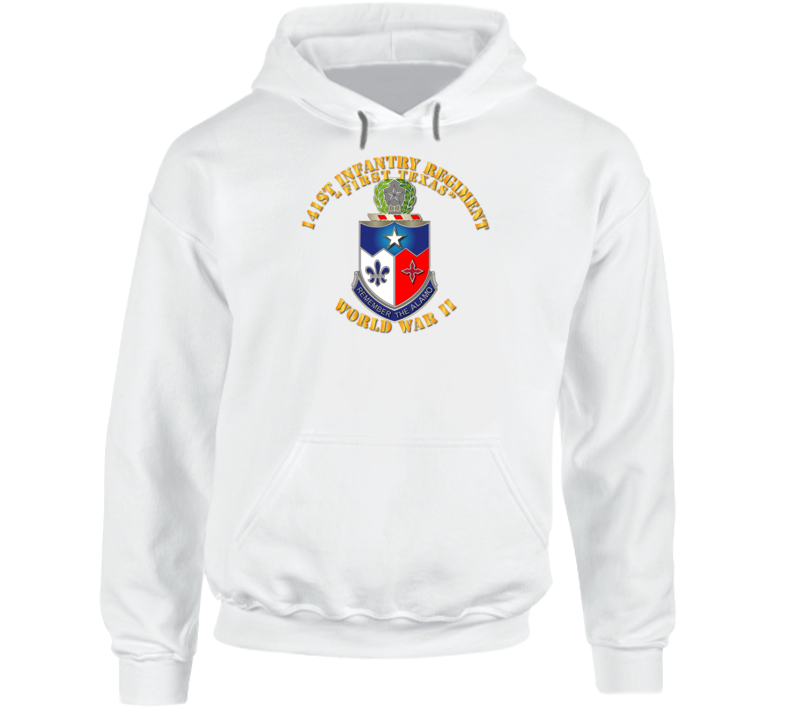 Army - 141st Infantry Regiment Wwii W Txt - Hoodie