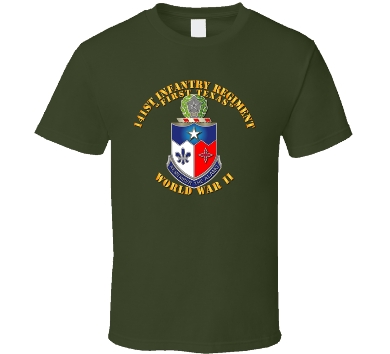 Army - 141st Infantry Regiment Wwii W Txt - Tshirt Army - 141st Infantry Regiment Wwii W Txt - Tshirt