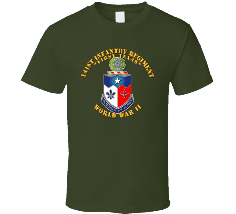 Army - 141st Infantry Regiment Wwii W Txt - Tshirt