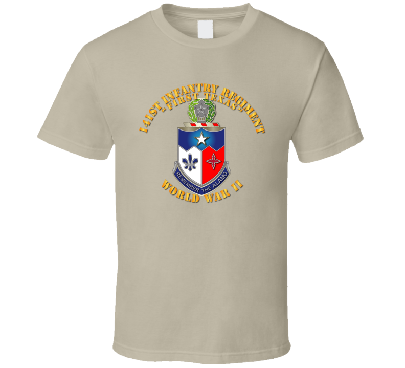 Army - 141st Infantry Regiment Wwii W Txt - Tshirt