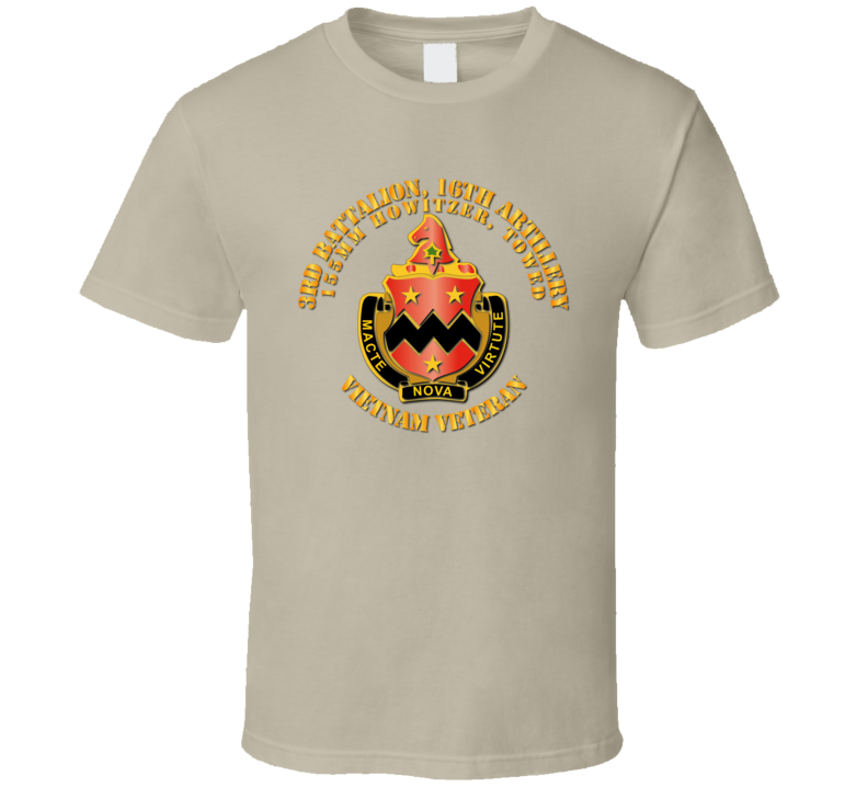 3rd Battalion, 16th Artillery 155mm Without Svc Ribbon T-shirt