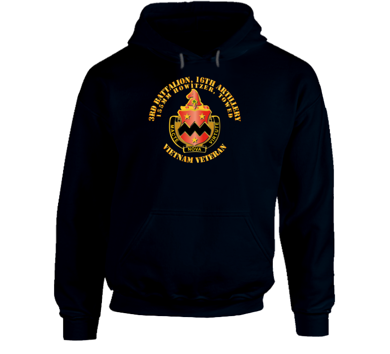 3rd Battalion, 16th Artillery 155mm Without Svc Ribbon Hoodie