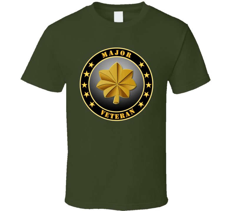 Army - Major Veteran T-shirt